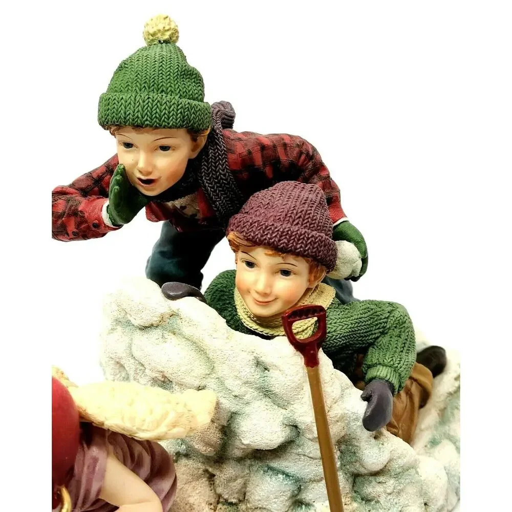 Prayers & Promises YA MISSED AGAIN Figurine Demdaco 2002 Bill Stross Snow Kids